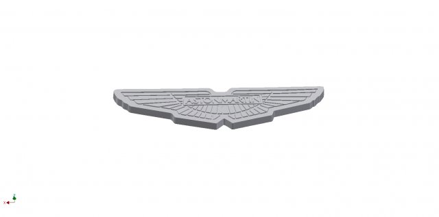 aston martin wall plaque Modelo de Impressão 3D .c4d .max .obj .3ds .fbx .stl .blend 