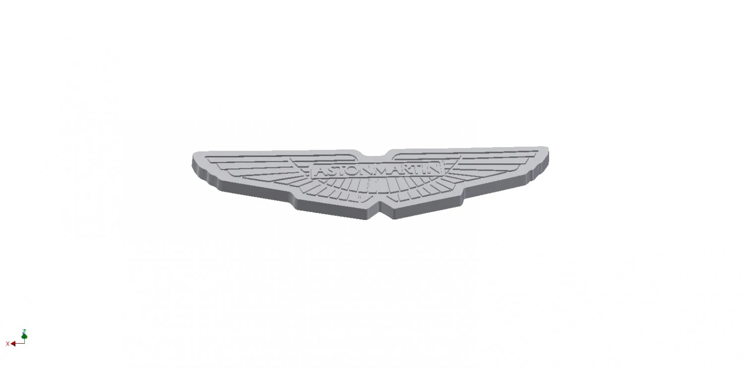 aston martin wall plaque 3D Print Model .c4d .max .obj .3ds .fbx .stl .blend 