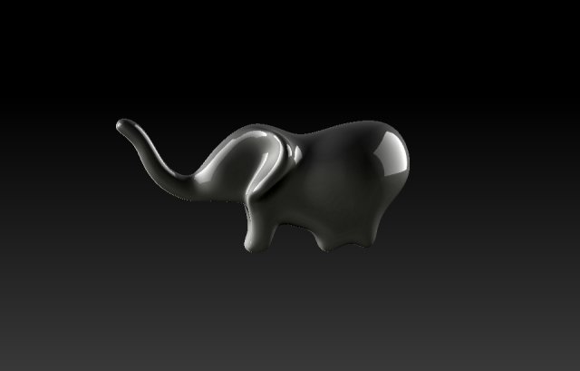 elephant figure 3D-Druckmodell .c4d .max .obj .3ds .fbx .stl .blend 