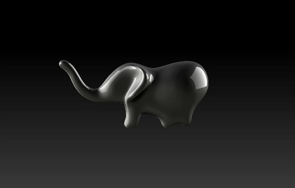 elephant figure 3D Print Model .c4d .max .obj .3ds .fbx .stl .blend