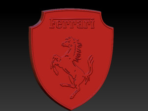 ferrari wall plaque 3D 打印模型