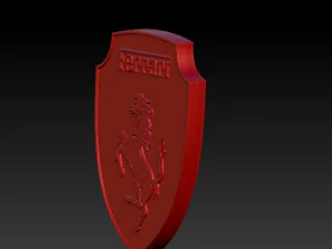 法拉利墙牌 3D 打印模型