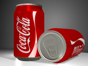 low poly aluminium coke can 3D मॉडल
