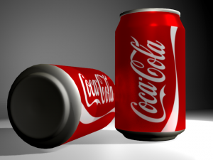 low poly aluminium coke can 3D मॉडल