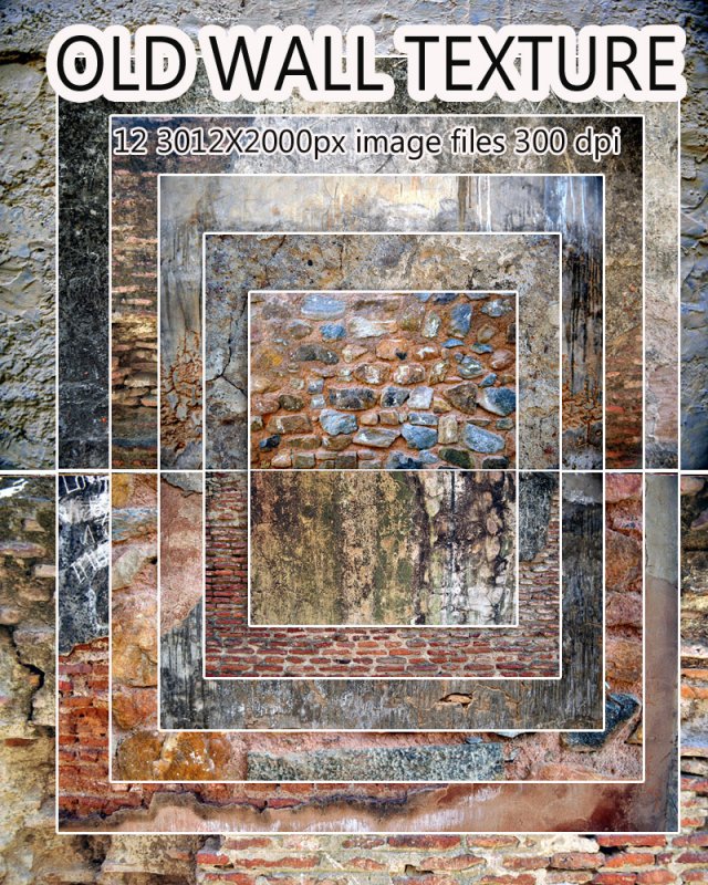 old wall texture CG Texturen .c4d .max .obj .3ds .fbx .stl .blend 
