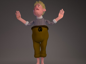 cartoon character 3D 모델