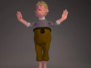 personagem de desenho animado Modelo 3D
