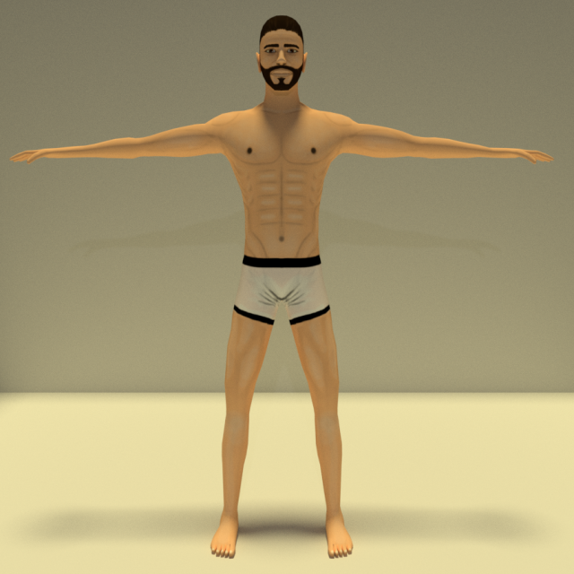 character male 3Dモデル .c4d .max .obj .3ds .fbx .stl .blend