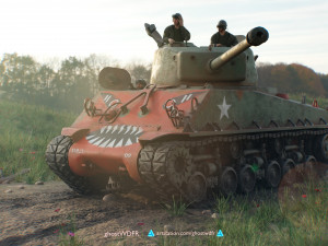 Sherman M4A3 76W with full interior 3D-Modell