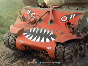 Sherman M4A3 76W with full interior 3D Model