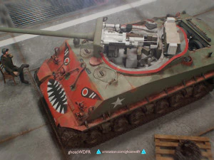 Sherman M4A3 76W with full interior 3D Model