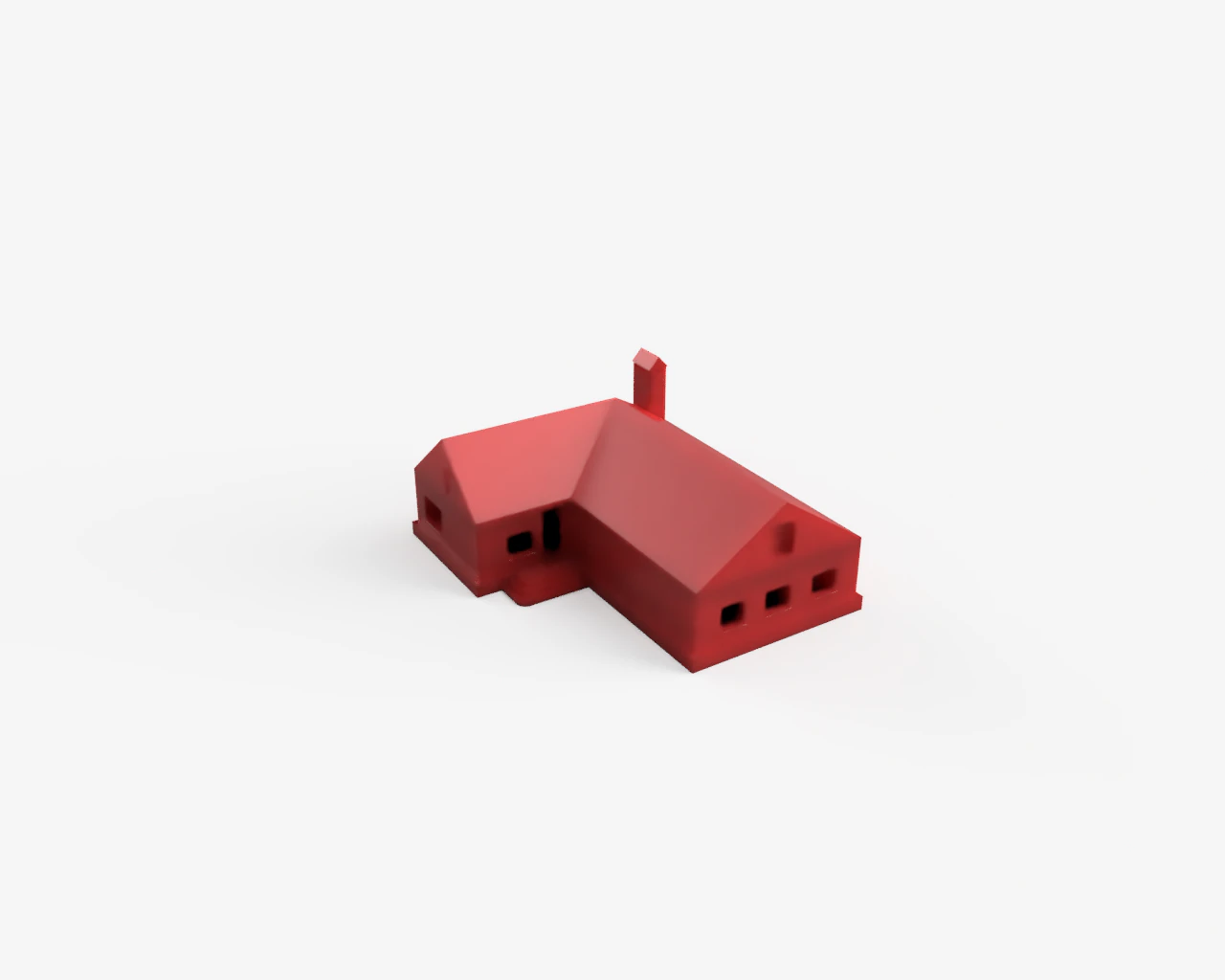cottage 3D Print Model .c4d .max .obj .3ds .fbx .stl .blend