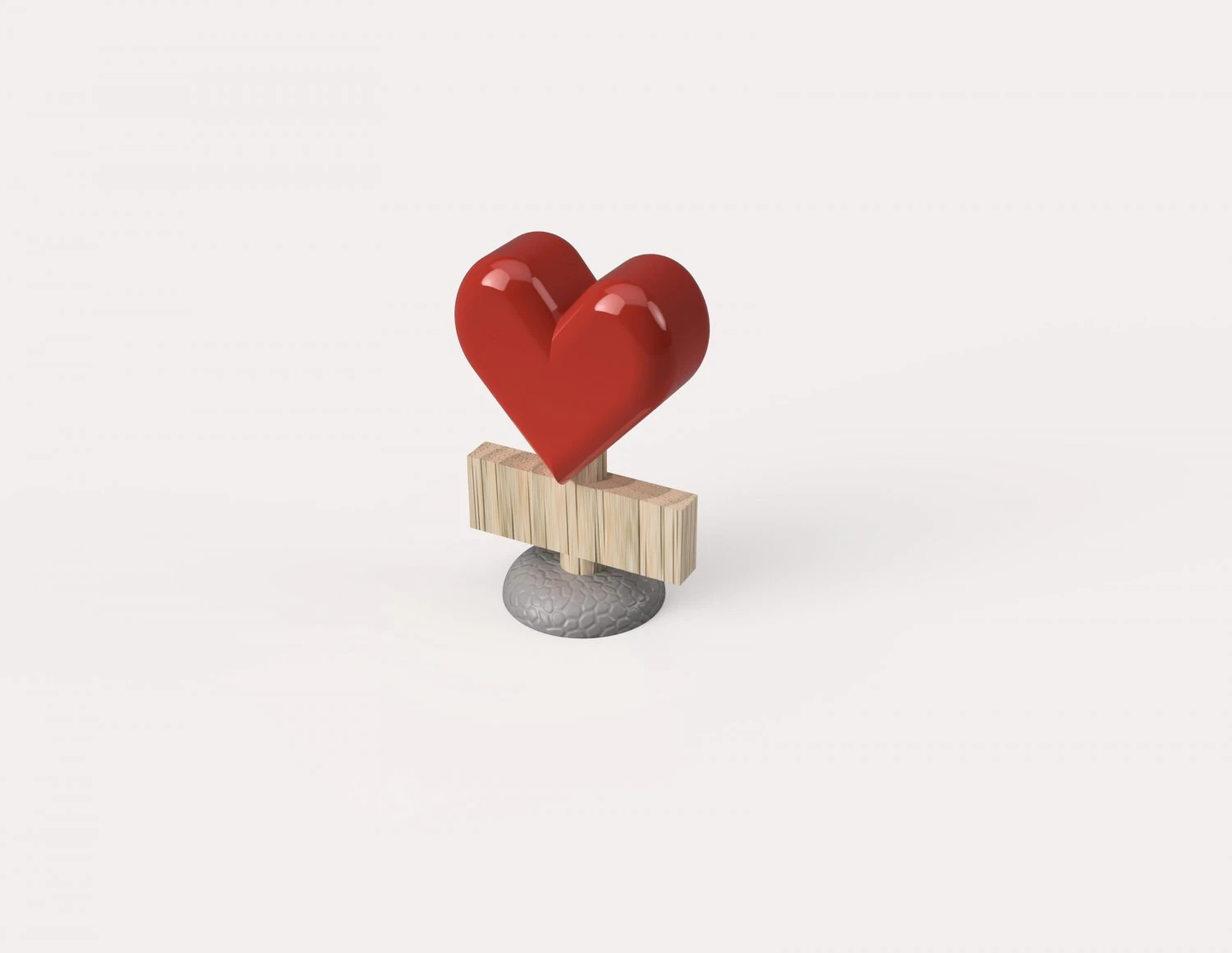 दिल 3D प्रिंट मॉडल .c4d .max .obj .3ds .fbx .stl .blend 