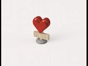 마음 3D 프린트 모델