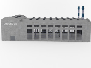 industrial factory building exterior and interior high quality 3D 模型