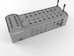 industrial factory building exterior and interior high quality 3D 模型