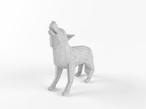low poly bear wolf boar wild mammal animal set pack lowpoly low-poly 3D Модель
