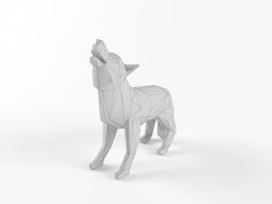 low poly bear wolf boar wild mammal animal set pack lowpoly low-poly 3D Model