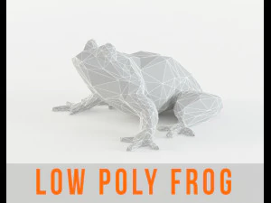 animal sapo low poly - sapo - paddock - batr&aacute;quio low-poly Modelo 3D