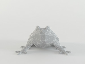 low poly frog animal - toad - paddock - batrachian low-poly 3D Модель