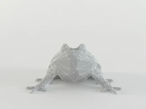 low poly frog animal - toad - paddock - batrachian low-poly 3D Model