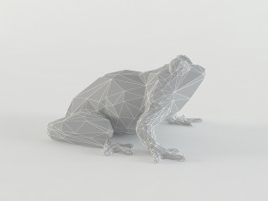 low poly frog animal - toad - paddock - batrachian low-poly 3D Модель