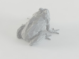 low poly frog animal - toad - paddock - batrachian low-poly 3D Модель