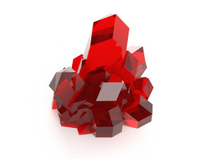 crystal emerald diamond gemstone low poly low-poly 3D Model