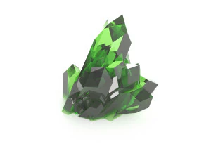 crystal emerald diamond gemstone low poly low-poly 3D Model