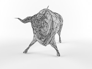 low poly bull taurus animal lowpoly 3D 모델