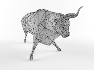 low poly bull taurus animal lowpoly 3D 모델