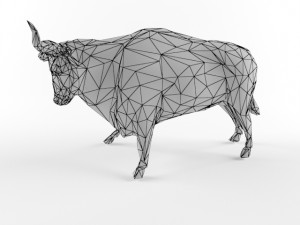 low poly bull taurus animal lowpoly 3D 모델