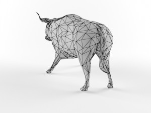 low poly bull taurus animal lowpoly 3D 모델