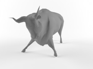 low poly bull taurus animal lowpoly 3D 모델