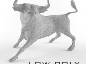 bull low poly taurus animal lowpoly Model 3D