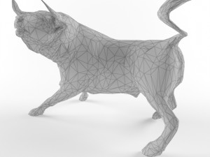 bull low poly taurus animal lowpoly 3D Model