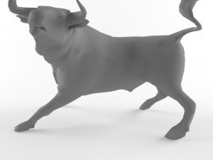 bull low poly taurus animal lowpoly 3D Model