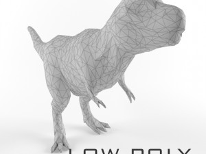 low poly t rex tyrannosaurus prehistoric dinosaur low-poly  3D Model