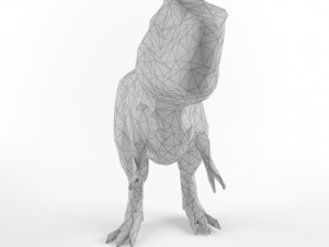 low poly t rex tyrannosaurus prehistoric dinosaur low-poly 3Dモデル