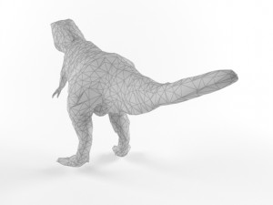 low poly t rex tyrannosaurus prehistoric dinosaur low-poly 3Dモデル