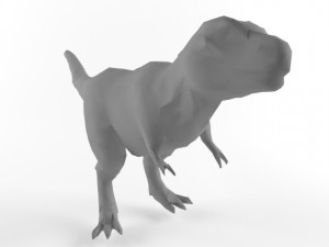 low poly t rex tyrannosaurus prehistoric dinosaur low-poly 3Dモデル