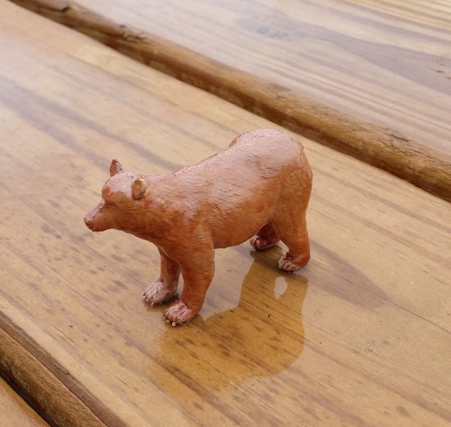 brown bear 3Dプリントモデル .c4d .max .obj .3ds .fbx .stl .blend 