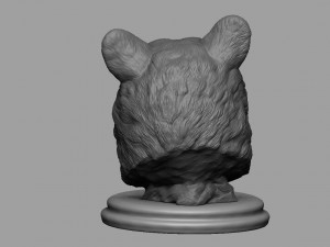 black bear bust 3Dプリントモデル