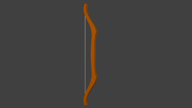 bow and arrow low poly 3D Модель .c4d .max .obj .3ds .fbx .stl .blend 