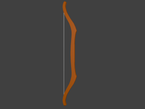 bow and arrow low poly 3D Модель