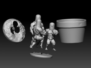 dugtrio funny 3d print model Modelo de Impressão 3D