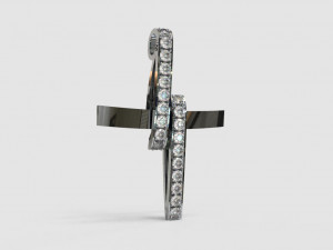 Diamond cross 3D Model