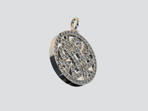 Pendant with diamonds or other gemstones 3D Модель