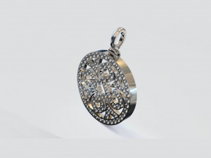 Pendant with diamonds or other gemstones 3D Модель