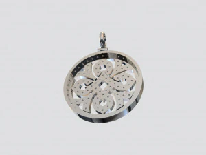 Pendant with diamonds or other gemstones 3D Model
